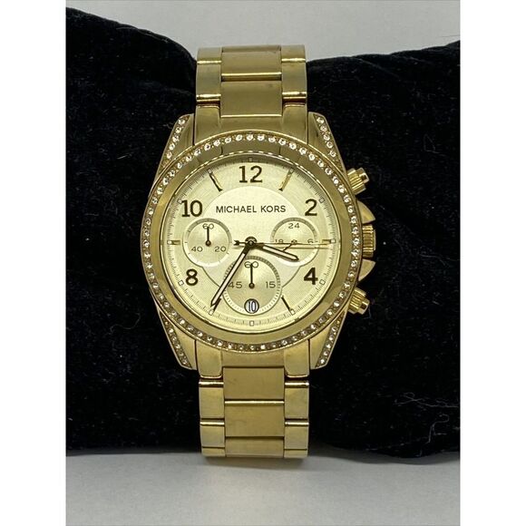 Michael Kors Blair MK5166 Women's Gold Stainless Steel Analog Dial Watch MP856 - Picture 3 of 12